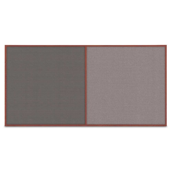 Enclosed Corkboard, 3 Door, 96"x48", 4" Fra, UV3413-SATIN-FORBO